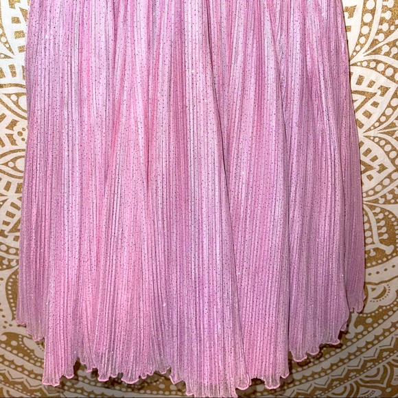 🌷HP🌷GORGEOUS “PIPPA & JULIE” GIRLS LIGHT MAUVE/CHEETAH PRINT PARTY DRESS, SZ 8 - Picture 4 of 9